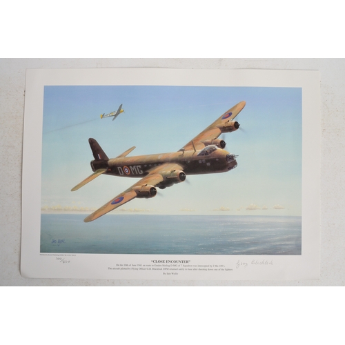 994 - Collection of military aircraft prints including limited editions, many signed in pencil by respecti... 