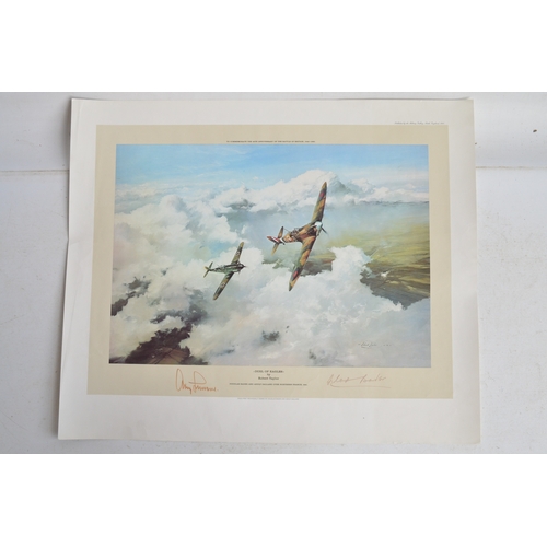 994 - Collection of military aircraft prints including limited editions, many signed in pencil by respecti... 