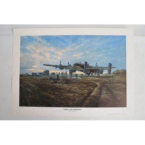 994 - Collection of military aircraft prints including limited editions, many signed in pencil by respecti... 