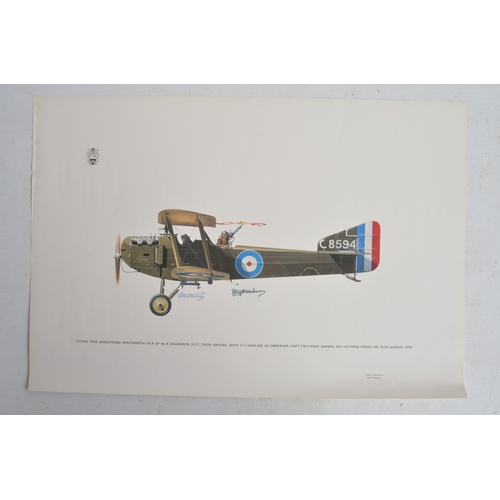 994 - Collection of military aircraft prints including limited editions, many signed in pencil by respecti... 