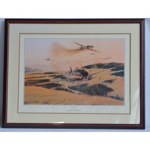 995 - 'Birth Of A Legend', limited edition framed print by Robert Taylor, 490/850 (94.5x73.5cm), signed in... 