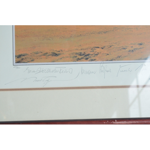 995 - 'Birth Of A Legend', limited edition framed print by Robert Taylor, 490/850 (94.5x73.5cm), signed in... 