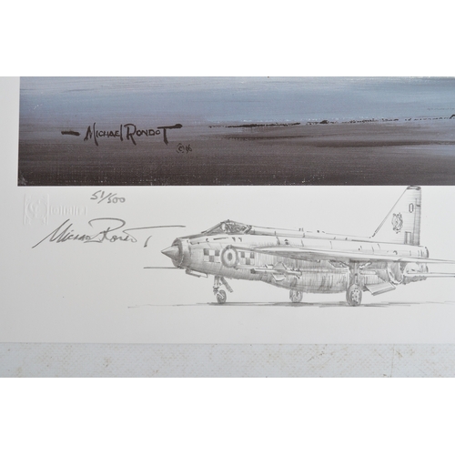 996 - 'Lightning Thunder', limited edition print by Micheal Rondot, 51/500 complete with original pencil d... 