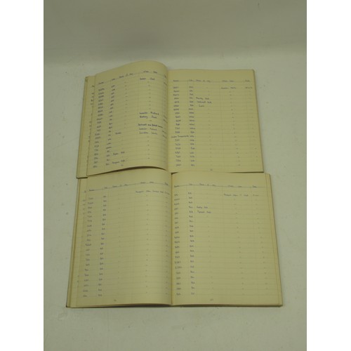 981 - Two hand written Train Spotting Record Book vol. 2 April 1960 - March 1961 and vol. 3 March 1961 - A... 