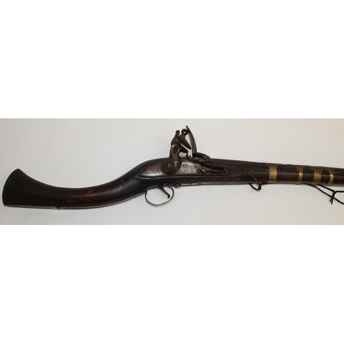 158 - 19th century flintlock Indo-Persian Jezail, 49