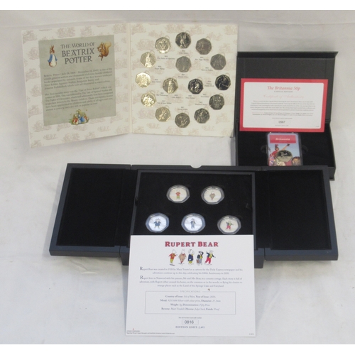 809 - WITHDRAWN - Large collection of commemorative and collectors 50ps to inc. partially filled 50p coin ... 