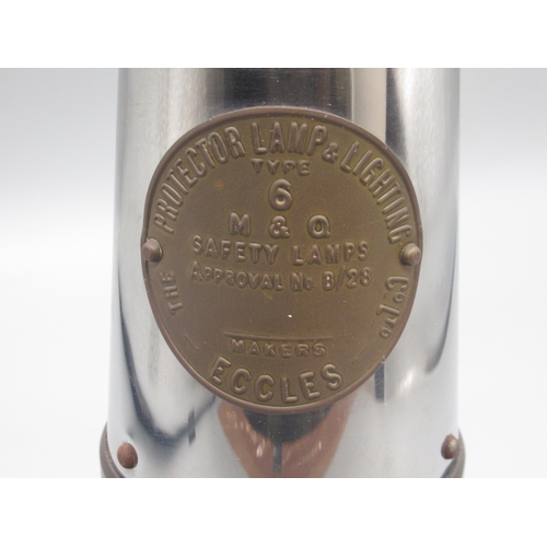 982 - The Protector & Lighting Co. Ltd., Eccles, Type 6 approved no. B/28 brass and stainless steel miner'... 