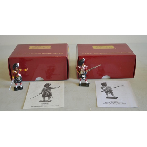 685 - Mixed collection of boxed 54mm (1/32 scale) metal soldier figures from W. Britain's to include Napol... 