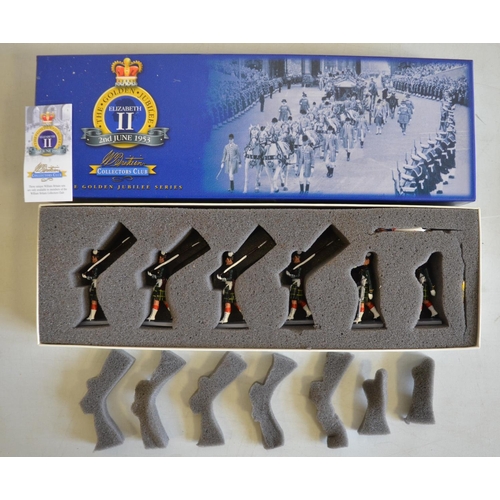 686 - Collection of boxed 54mm (1/32 scale) metal soldier figures and sets from W. Britain's to include 00... 