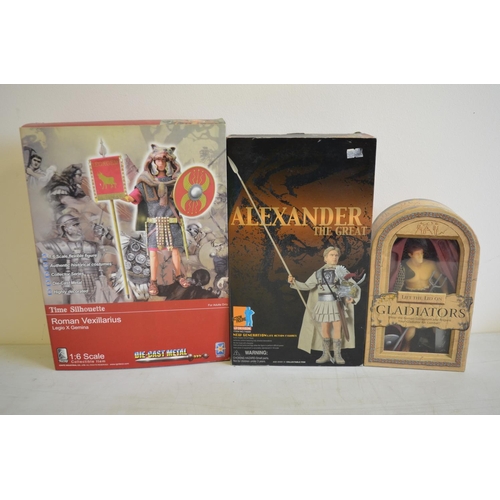 690 - Two twelve inch (1/6 scale) historical poseable action figure models to include Dragon 74009 Alexand... 