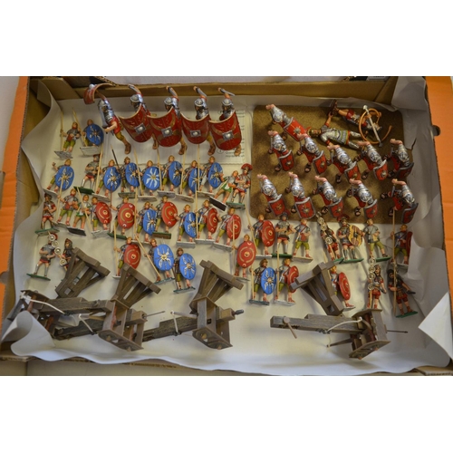 691 - Large collection of Roman Army model figures, various scales and manufacturers to include Blue Box a... 