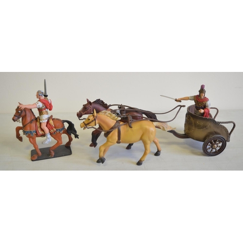 691 - Large collection of Roman Army model figures, various scales and manufacturers to include Blue Box a... 