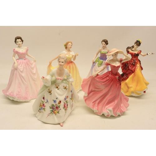 765 - Royal Doulton figures, 'Diana' HN2468, H21.5cm; 'Ellen', 'Lady of the Year-1997', HN3992, H21.5cm; '... 