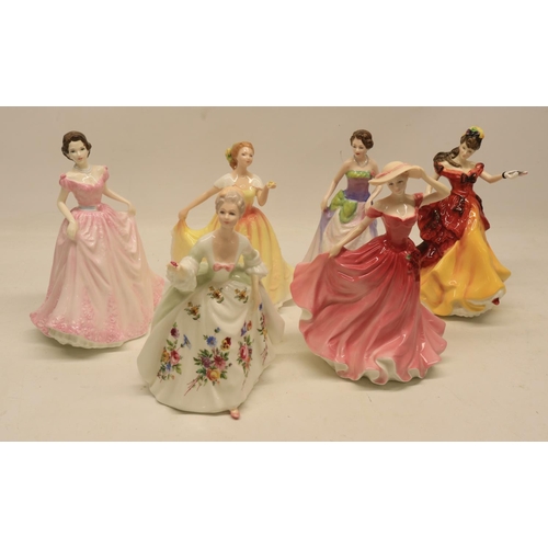 765 - Royal Doulton figures, 'Diana' HN2468, H21.5cm; 'Ellen', 'Lady of the Year-1997', HN3992, H21.5cm; '... 