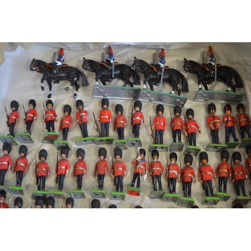 699 - Collection of W. Britain's 1/32 scale metal and Deetail range soldier figures, qty, 3 boxes