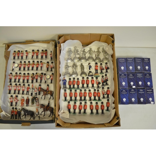 702 - Collection of metal bandsmen and other soldier figures to include Corgi Icons (generally good condit... 