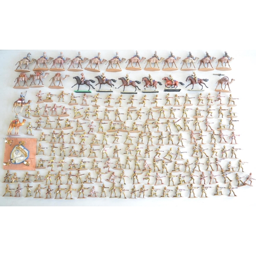 703 - Collection of home painted Armies In Plastic 1/32 scale soldier models (British Army Egypt/Sudan) in... 