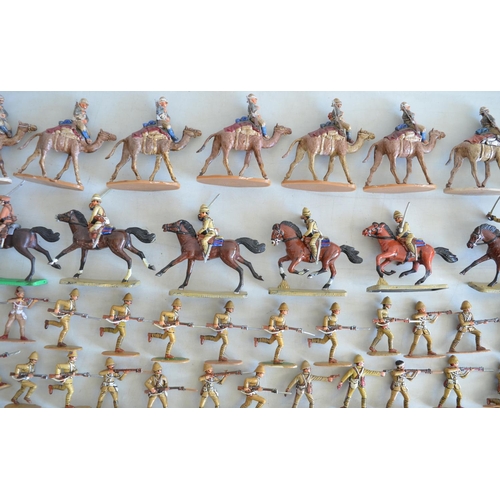 703 - Collection of home painted Armies In Plastic 1/32 scale soldier models (British Army Egypt/Sudan) in... 