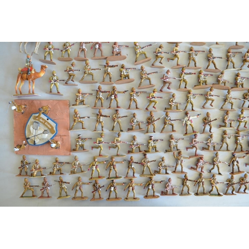 703 - Collection of home painted Armies In Plastic 1/32 scale soldier models (British Army Egypt/Sudan) in... 