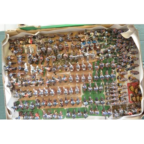 706 - Extensive collection of home painted white metal American Civil War gaming figures (scale approx 1/4... 