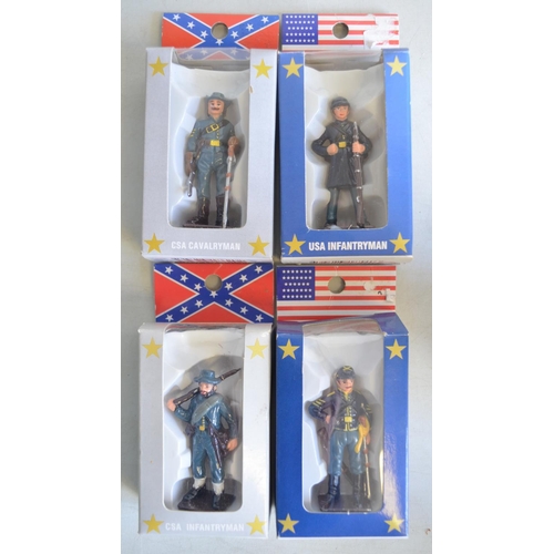 707 - Extensive collection of American Civil War soldier figures, generally 1/32 scale including home pain... 