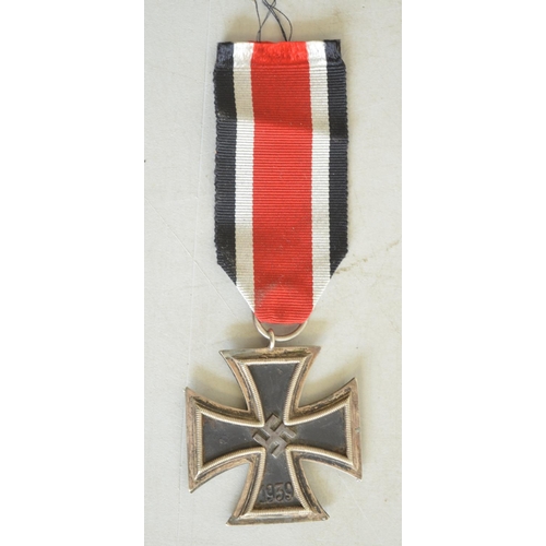 715 - German WWII Iron Cross, 1939 with ribbon