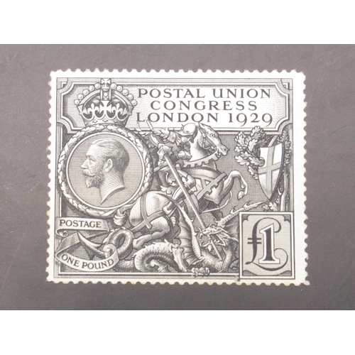 114 - George V Postal Union Congress London 1929 £1 stamp

Description amended 28/10/24 : stamp is not unm... 