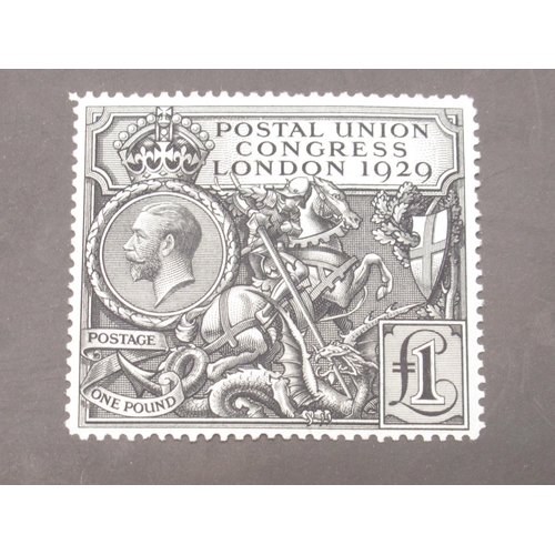 115 - George V Postal Union Congress London 1929 £1 stamp

Description amended 28/10/24 : stamp is not unm... 