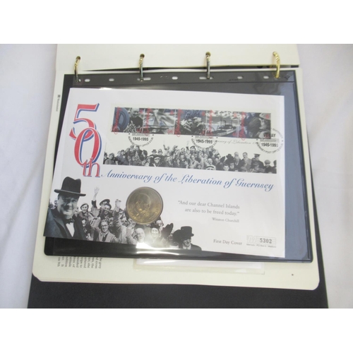 266 - Great Britons, Medallic First Day Covers by John Pinches featuring sterling silver proof medallions ... 