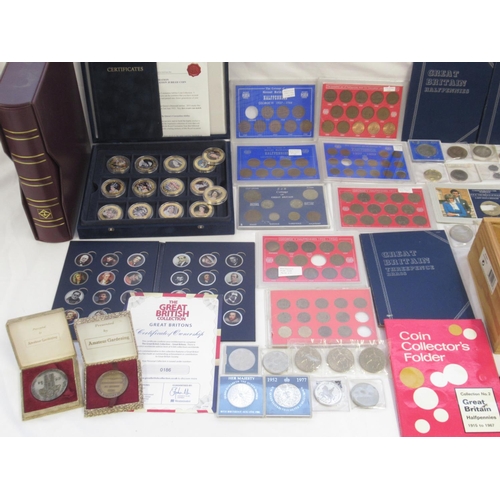 282 - Large collection of assorted coins to incl. British, International, Cupro-Nickle commemoratives, Bri... 