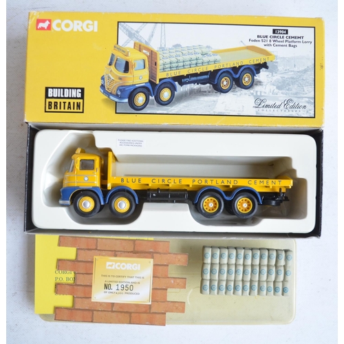 551 - Seven limited edition 'Building Britain' series diecast models from Corgi to include 2x 31008 Wimpey... 