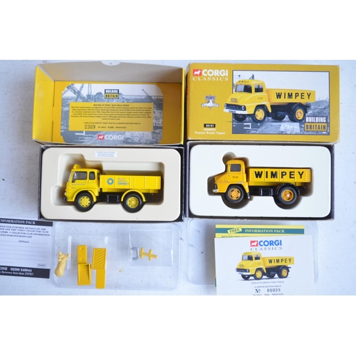 551 - Seven limited edition 'Building Britain' series diecast models from Corgi to include 2x 31008 Wimpey... 