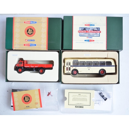 553 - Fourteen diecast truck and van models from Corgi to include 9x Premium Edition, 3x Golden Oldies and... 