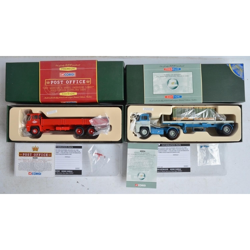 553 - Fourteen diecast truck and van models from Corgi to include 9x Premium Edition, 3x Golden Oldies and... 