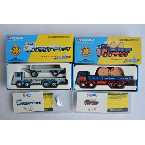 554 - Thirteen limited edition diecast Corgi truck models from Classics and Classics Famous Hauliers Aroun... 