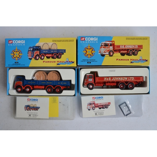 554 - Thirteen limited edition diecast Corgi truck models from Classics and Classics Famous Hauliers Aroun... 