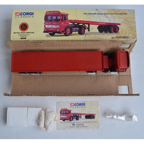 555 - Nine limited edition diecast Corgi truck models, all British Road Services (BRS) to include 5x Passa... 