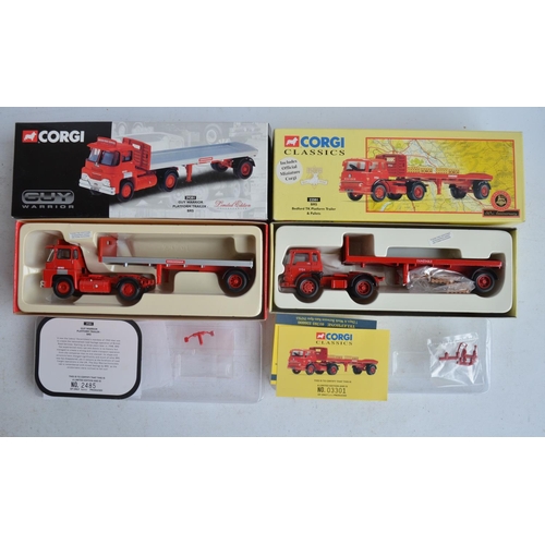 555 - Nine limited edition diecast Corgi truck models, all British Road Services (BRS) to include 5x Passa... 