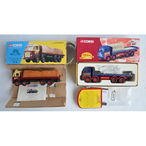 557 - Thirteen limited edition diecast Corgi and Corgi Classics truck models, boxes opened for inspection ... 