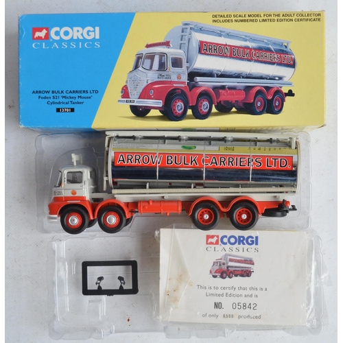 557 - Thirteen limited edition diecast Corgi and Corgi Classics truck models, boxes opened for inspection ... 