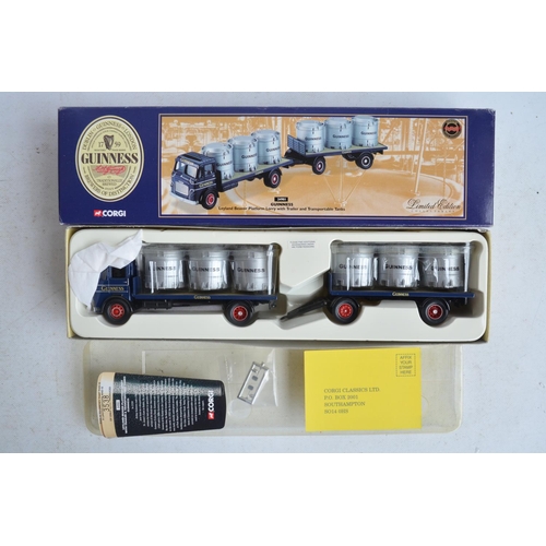 558 - Fifteen limited edition diecast Corgi and Corgi Classics truck models, all brewery themed, boxes ope... 