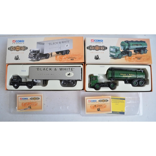 559 - Twelve limited edition diecast Corgi and Corgi Classics truck models, all Brewery and Whiskey Collec... 