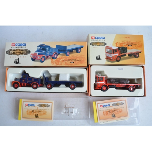 559 - Twelve limited edition diecast Corgi and Corgi Classics truck models, all Brewery and Whiskey Collec... 