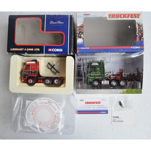 562 - Ten boxed Corgi 1/50 scale diecast truck and cab models, mostly limited editions to include 74904 W ... 