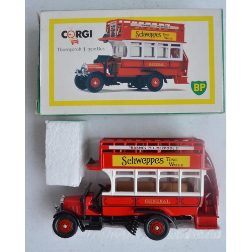 564 - Thirty two diecast bus and tram models from Corgi, Dinky and The Open Top Bus Company, models all ch... 