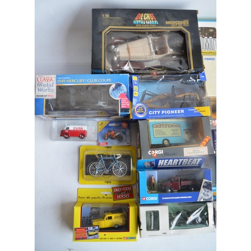 566 - Mixed collection of mostly diecast model vehicles, various scales and manufacturers to include Corgi... 