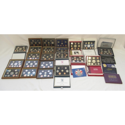 287 - Royal Mint UK Proof Year Coin sets, Coinage of Great Britain and Northern Island sets, BUNC sets fro... 