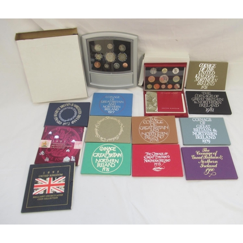 287 - Royal Mint UK Proof Year Coin sets, Coinage of Great Britain and Northern Island sets, BUNC sets fro... 