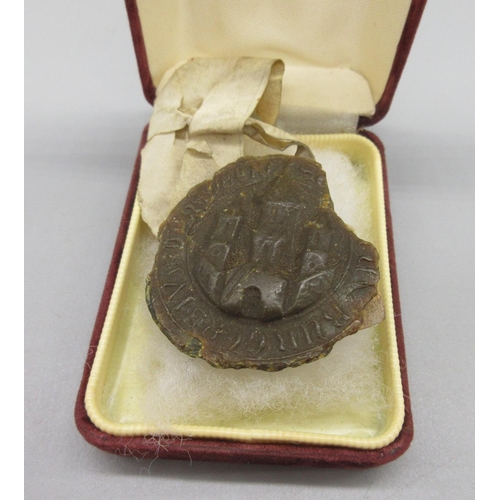 270 - Fragment of a large antique wax seal, D4.5cm