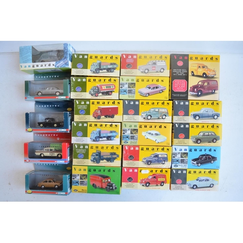 568 - Collection of Corgi and Lledo Vanguards diecast vehicle models in 1/43 and 1/64 scales including lim... 